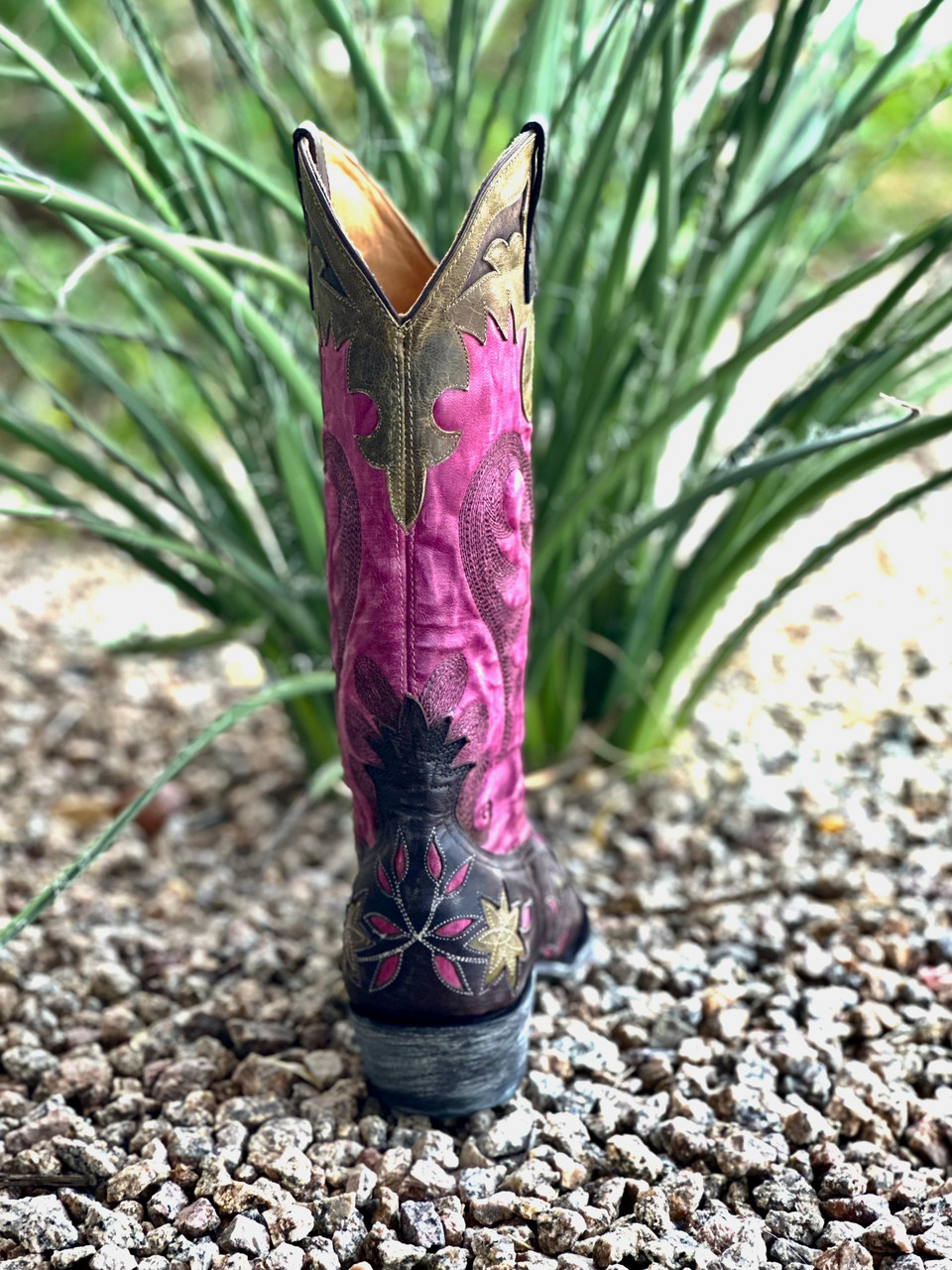 L1115-6* OLD GRINGO LETTY CHOCOLATE/PINK/MILITARY GREEN 13