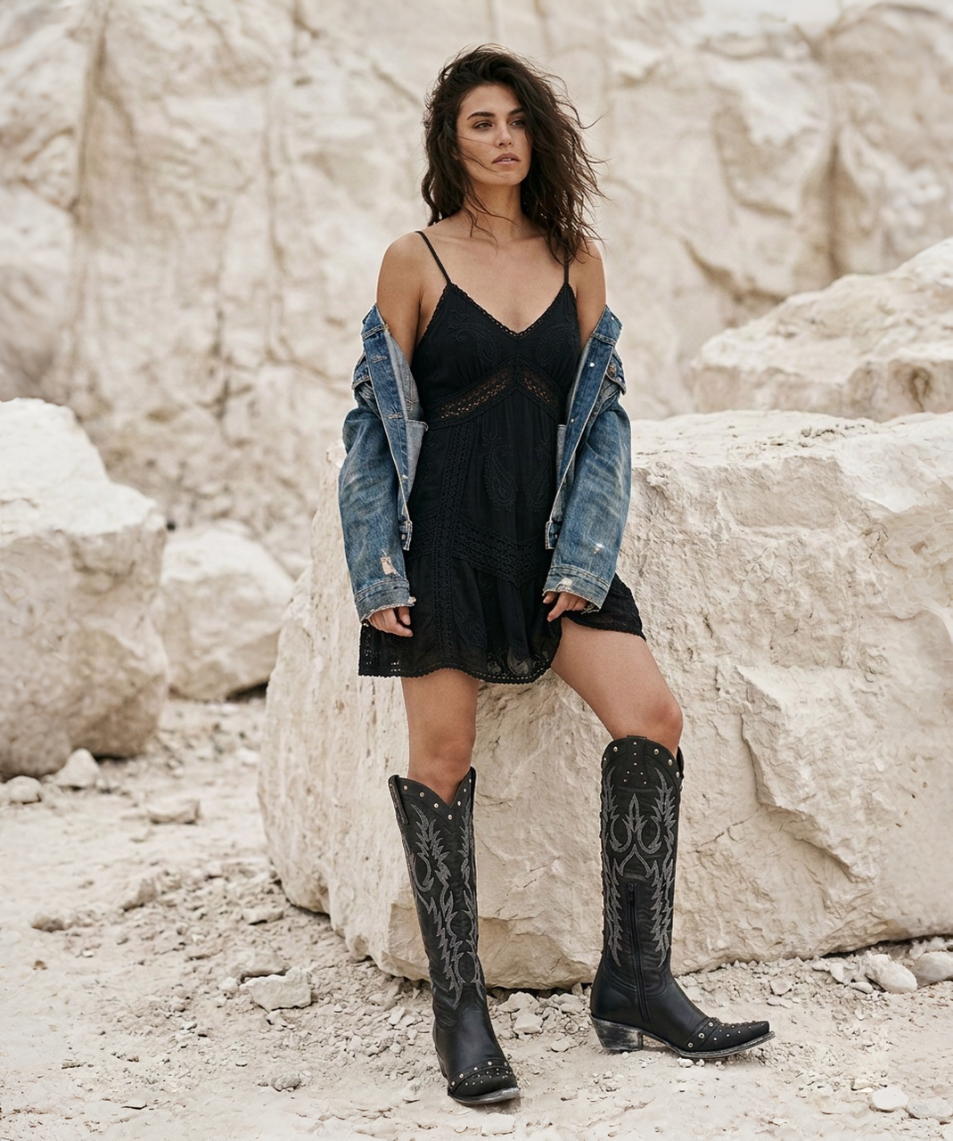 L2959-1 OLD GRINGO MAYRA VESUVIO BLACK SKULL TALL 18