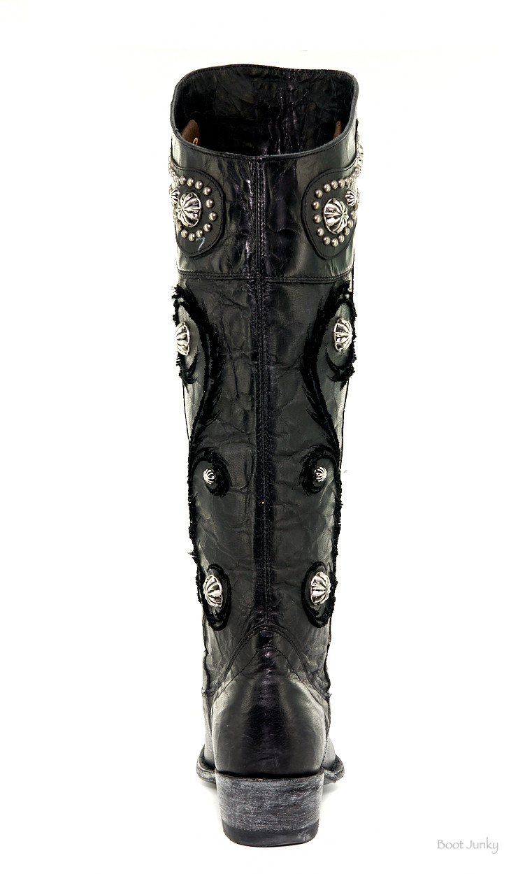 L 942-2 OLD GRINGO PACHANGA BLACK VESUVIO LEATHER 16
