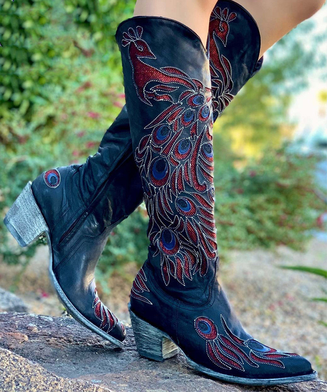 L2839-2 OLD GRINGO PEACOCK VESUVIO BLACK MULTI 18