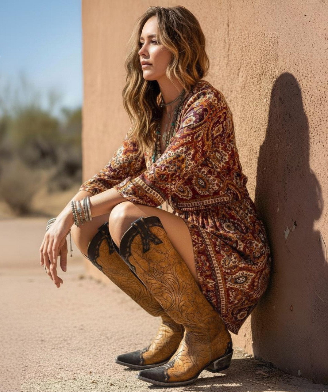 FL 667-11 OLD GRINGO REBECA MAYRA STYLE BUTTERCUP NAVY 18