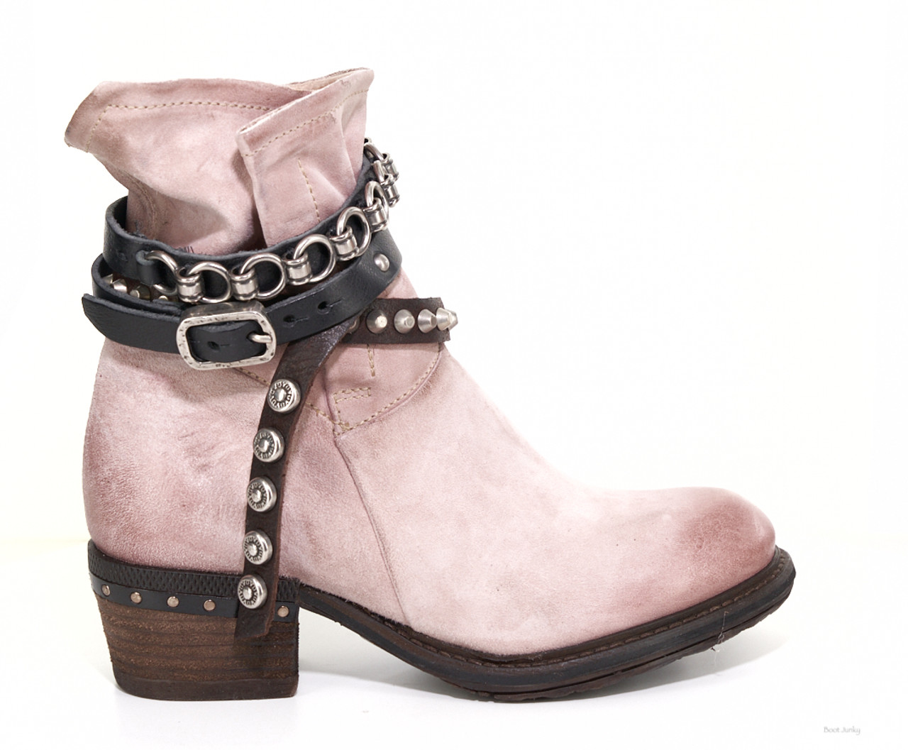 heeled biker boots