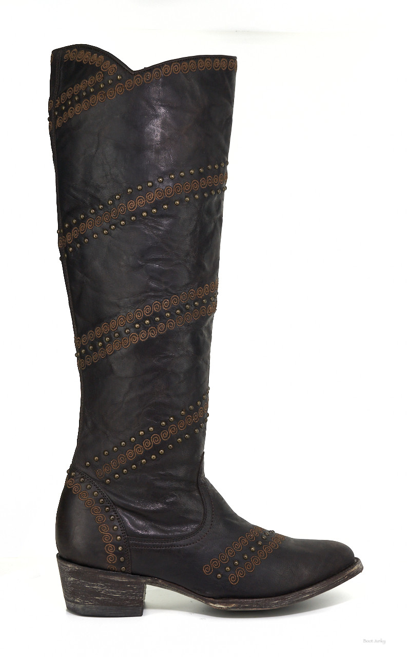 chocolate riding boots