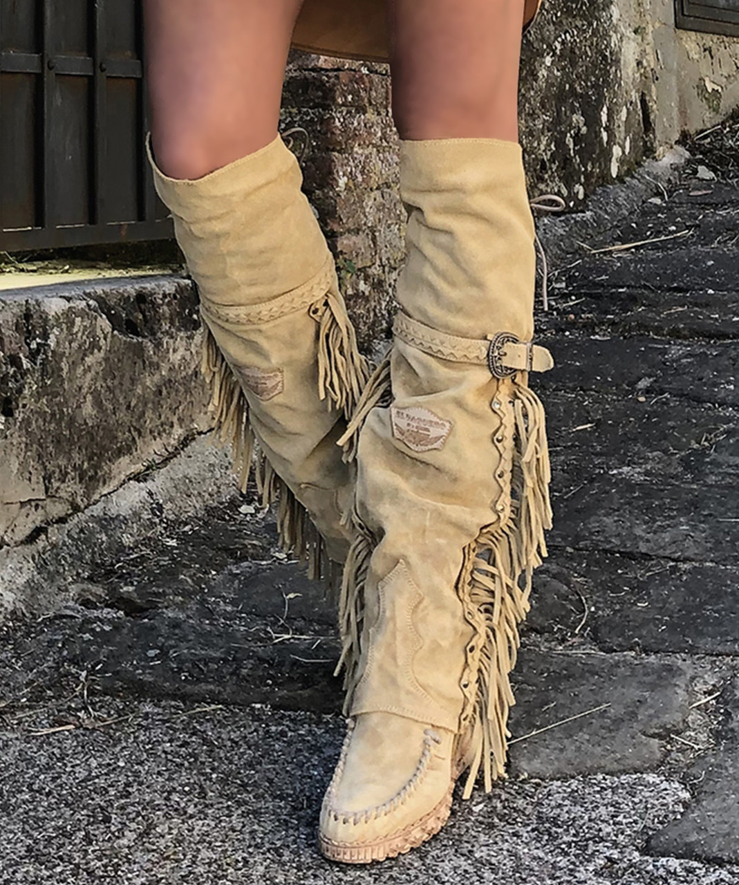 tall wedge boots