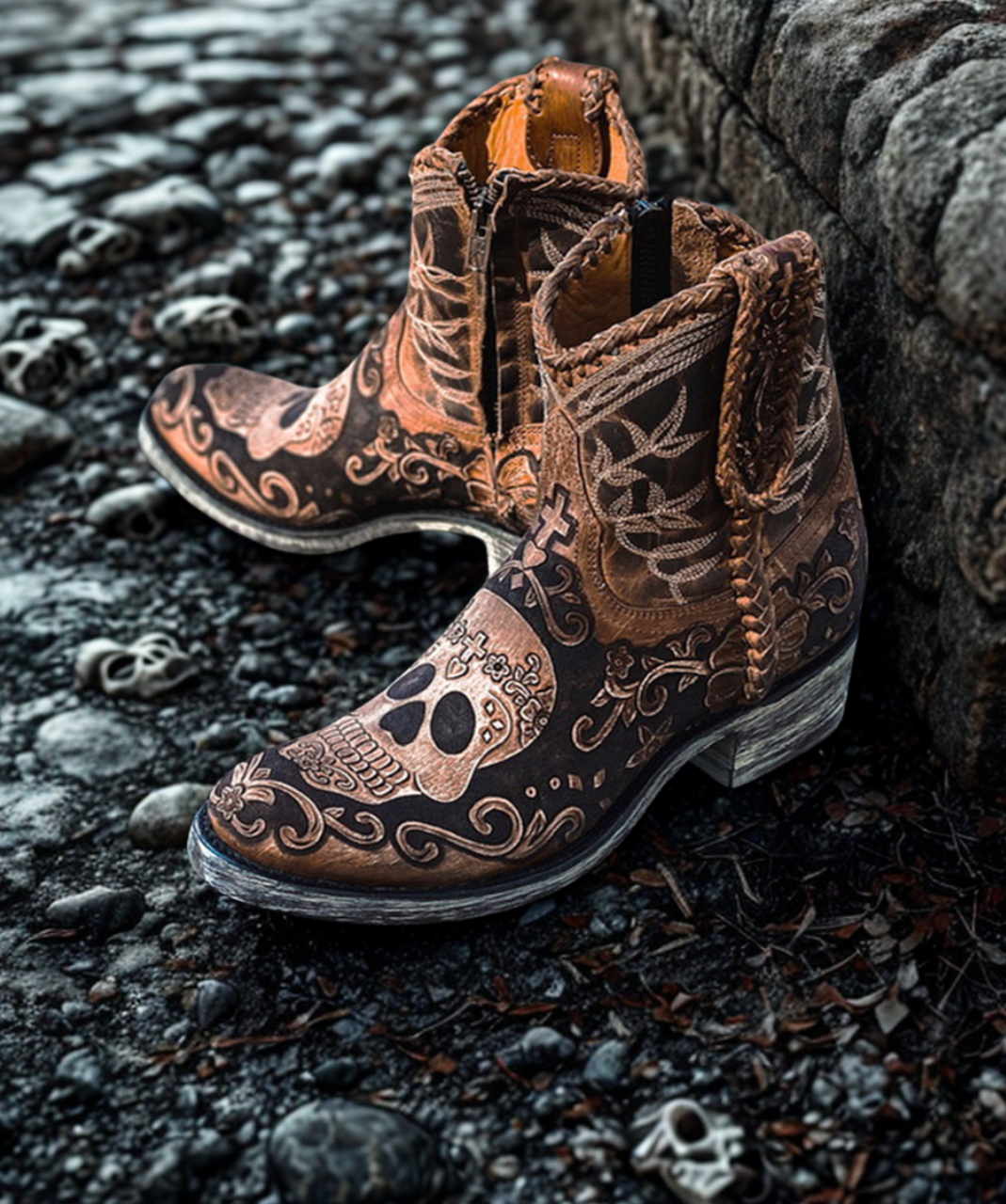 L3490-1 OLD GRINGO KLAK POLO CHALE ANKLE BOOTS (Babaria Toe/FL