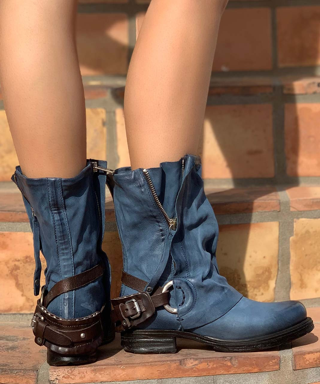 A.S.98 SMYTH RIVER BLUE ITALIAN LEATHER 