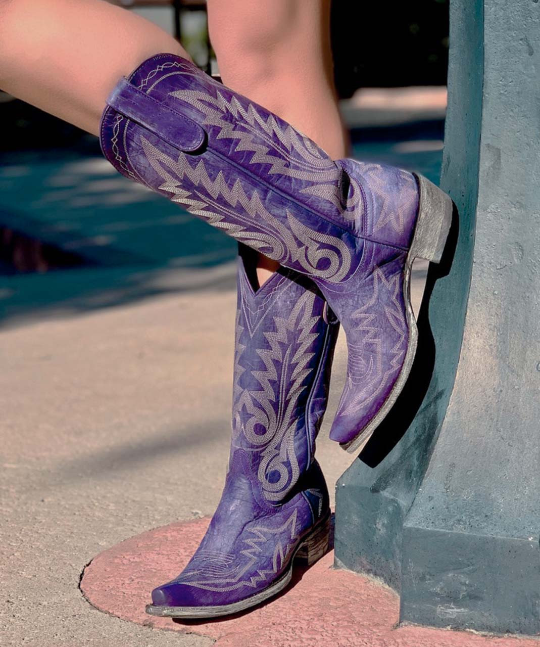 purple cowboy boots ladies