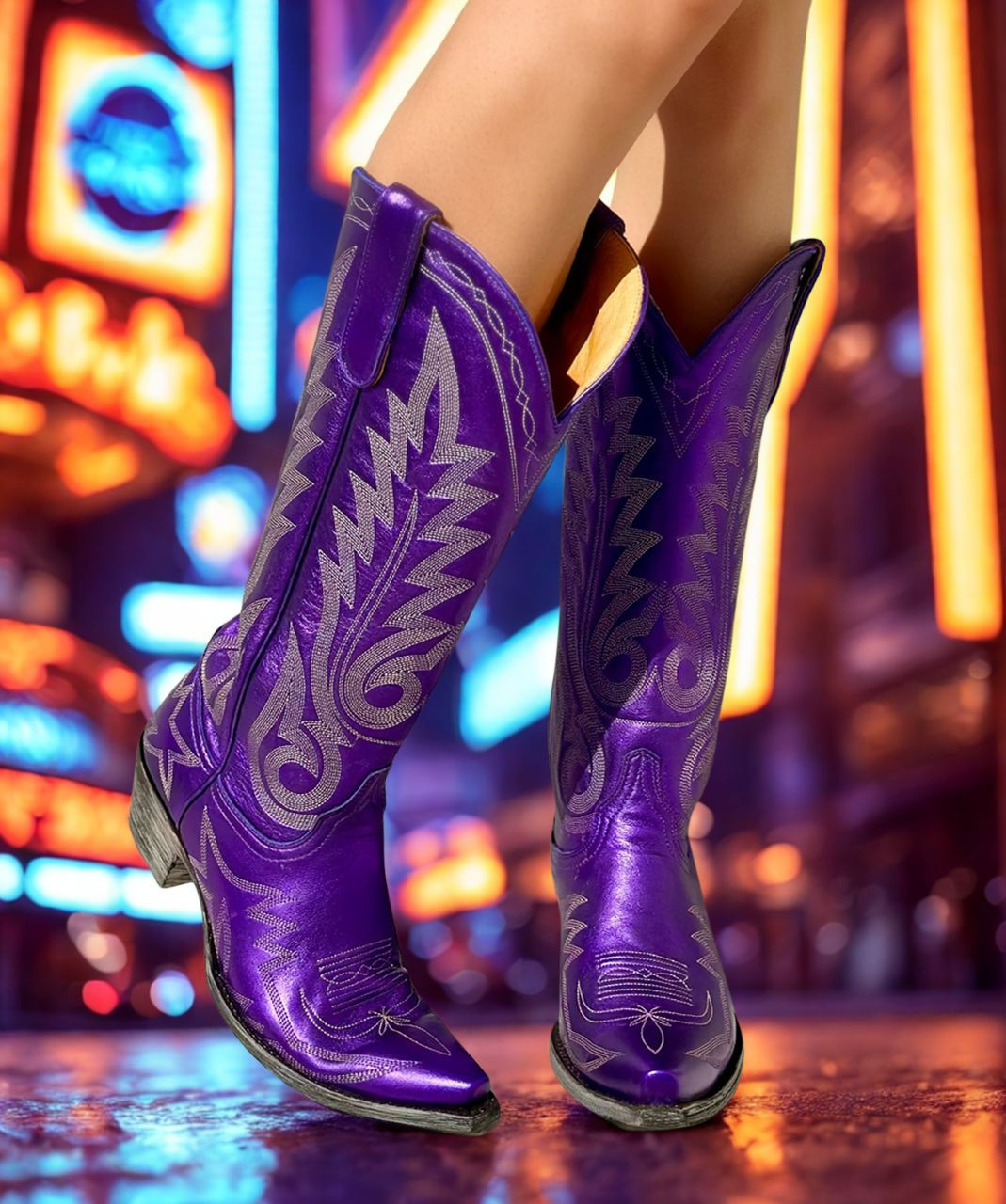 靴 y2k VIOLET EDGE BOOTS L 175-572 OLD GRINGO NEVADA ROYAL PURPLE 15