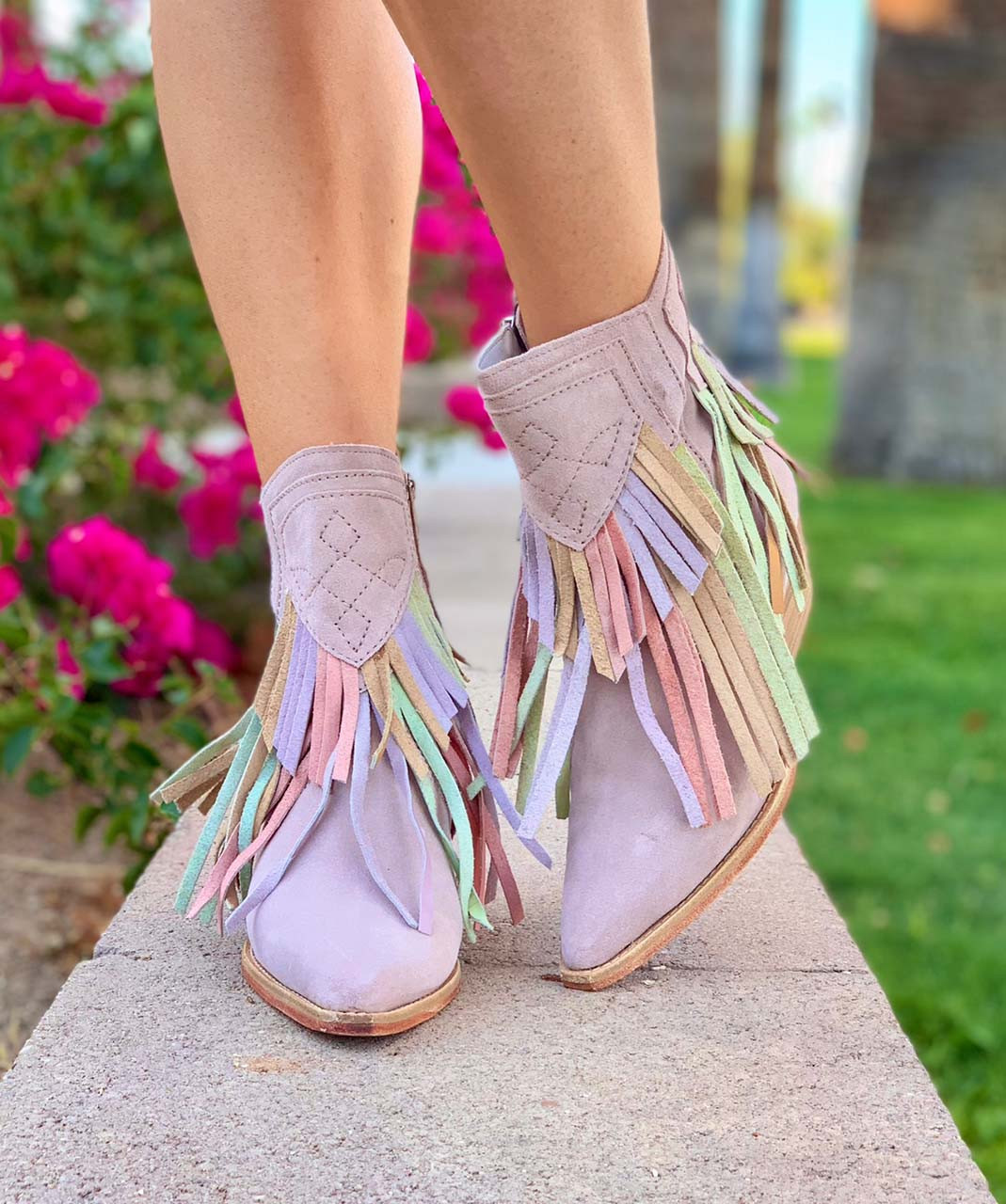 FREE PEOPLE LAWLESS FRINGE WESTERN BOOT 