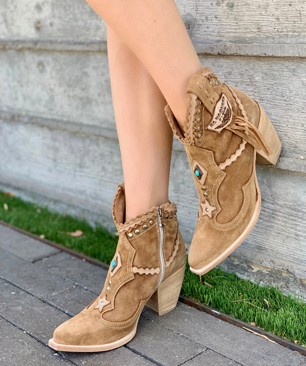 Bottes Femme El Vaquero - Taille 37 - Noir Suédé - Tige Haute - Neuf Avec Emballage