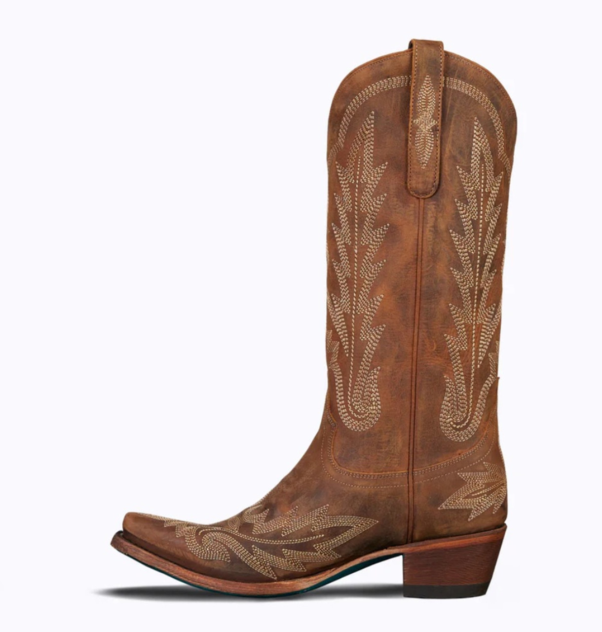 BRUNATIスカジャン Premium Azura Sashika: Tall Western Boots – Spring Step Shoes
