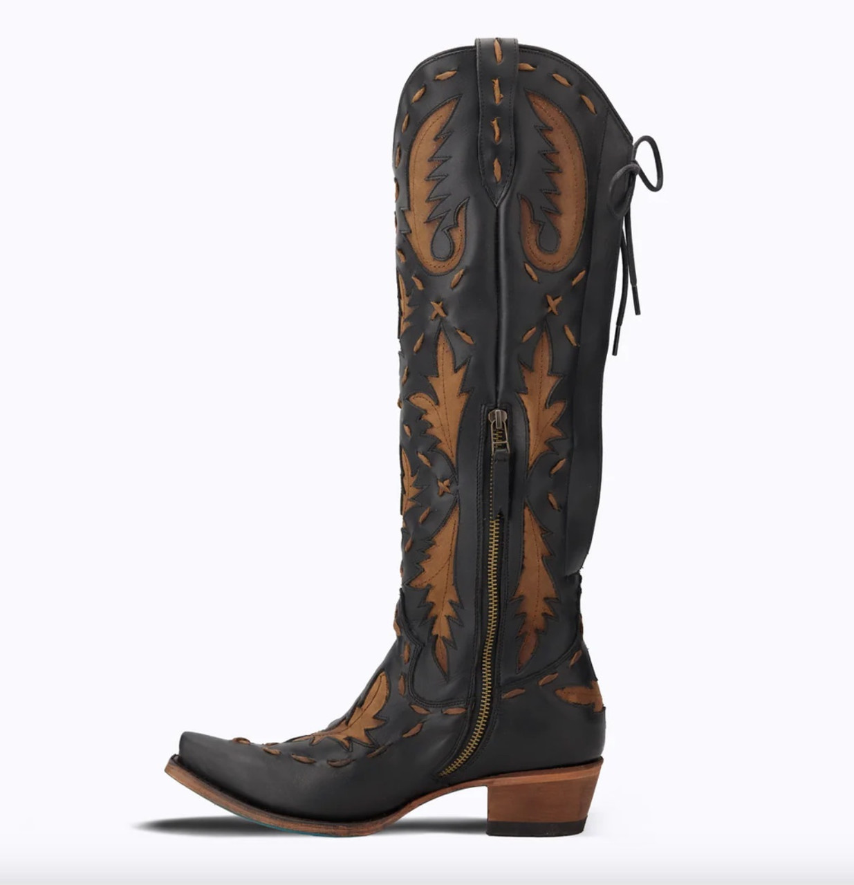 LB0495D LANE Reverie Jet Black & Burnt Caramel 17.5
