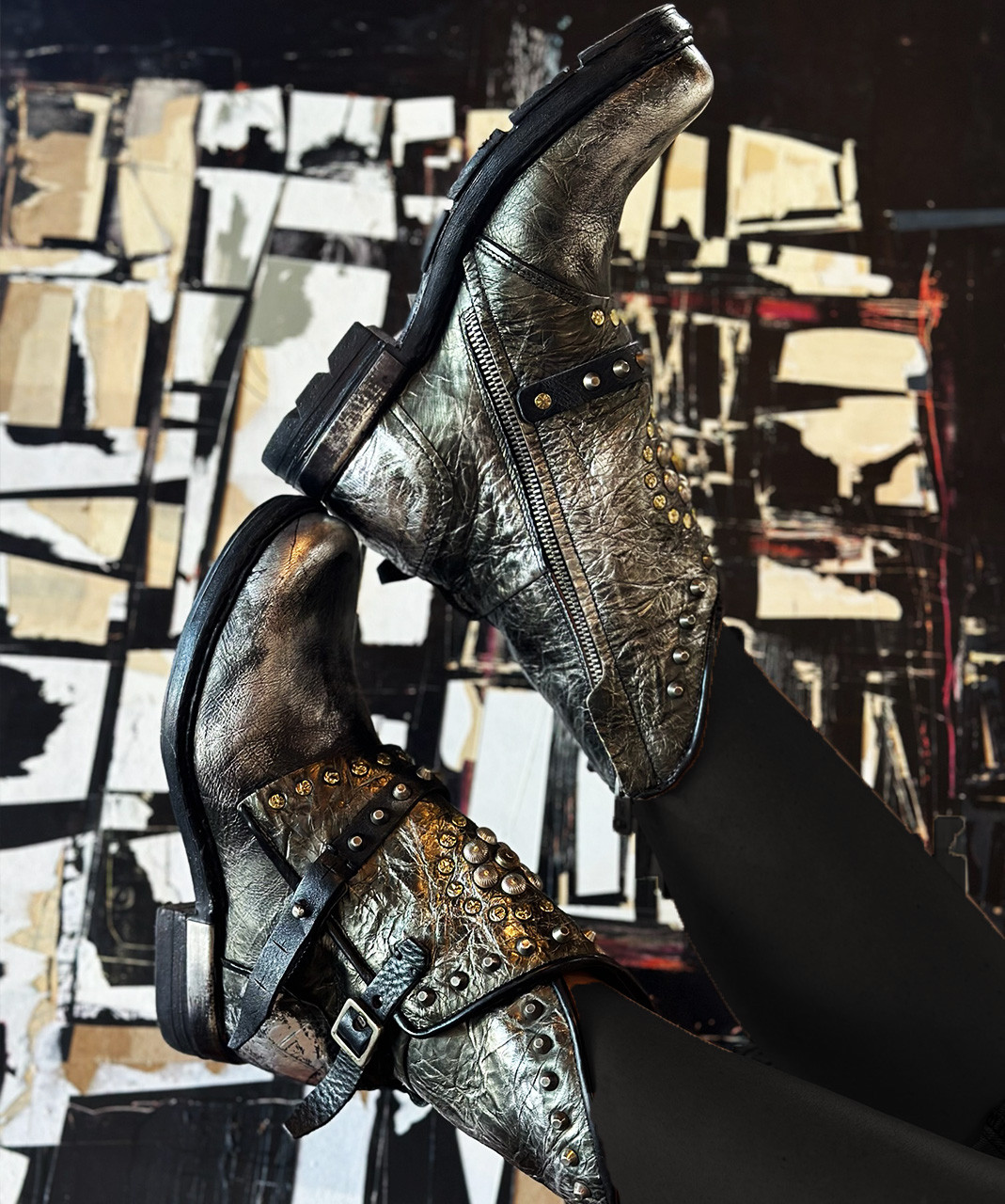 A.S.98 ASHER ANTIQUE SILVER ARGENTO DISTRESSED METALLIC 