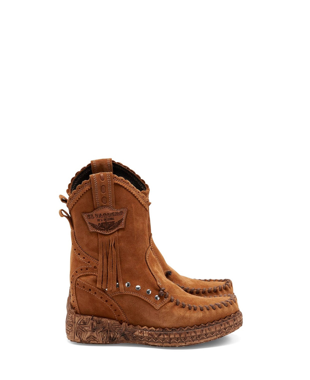 EL VAQUERO Ezra Silverstone Mou Wedge Moccasin Boots - BootJunky.com