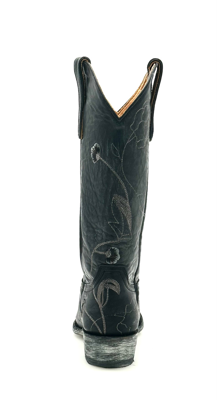 L 427-15 OLD GRINGO MARSHA BLACK CHARCOAL SILVER EMBROIDERED 13