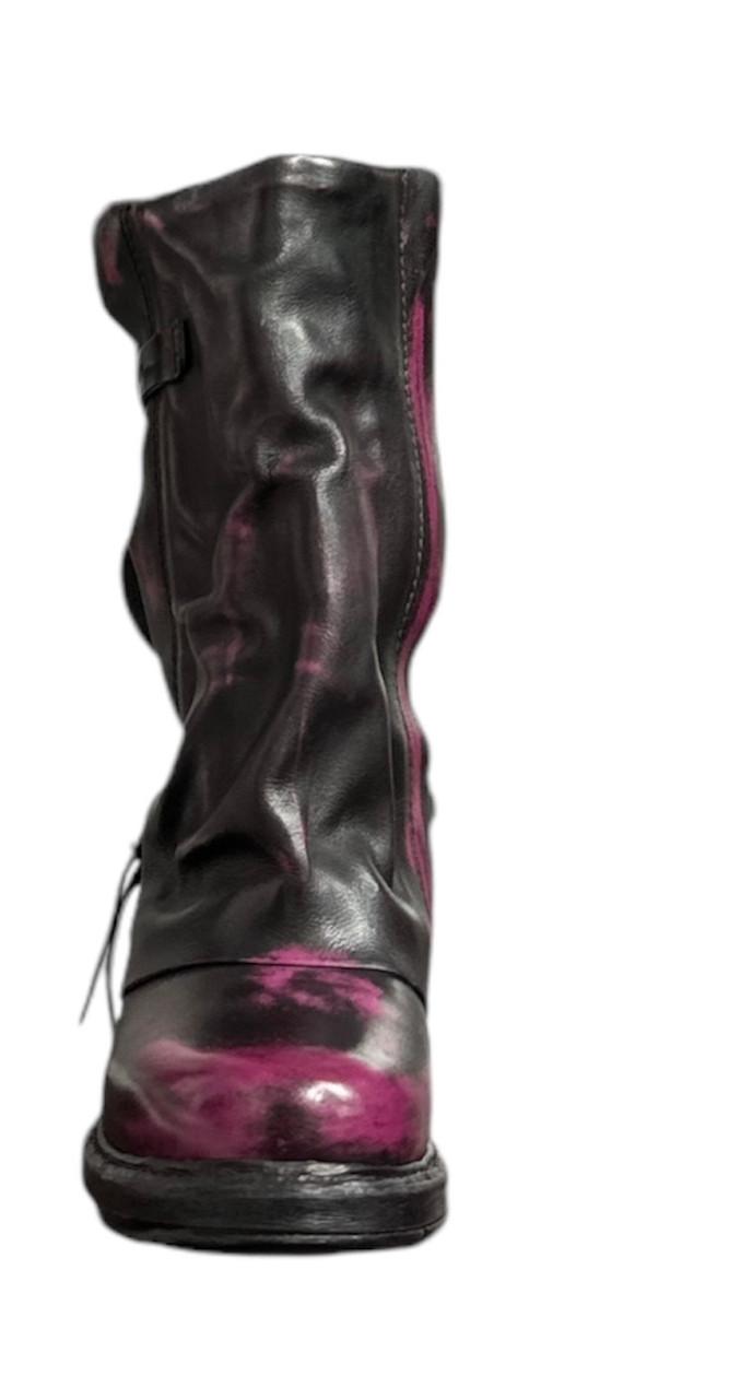A.S.98 ARCHIBALD FUCHSIA RUB OFF LEATHER BOOTS - BootJunky.com