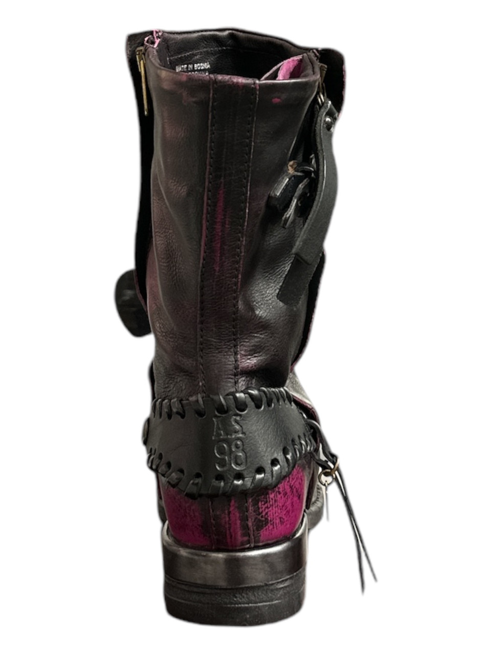 A.S.98 ARCHIBALD FUCHSIA RUB OFF LEATHER BOOTS - BootJunky.com