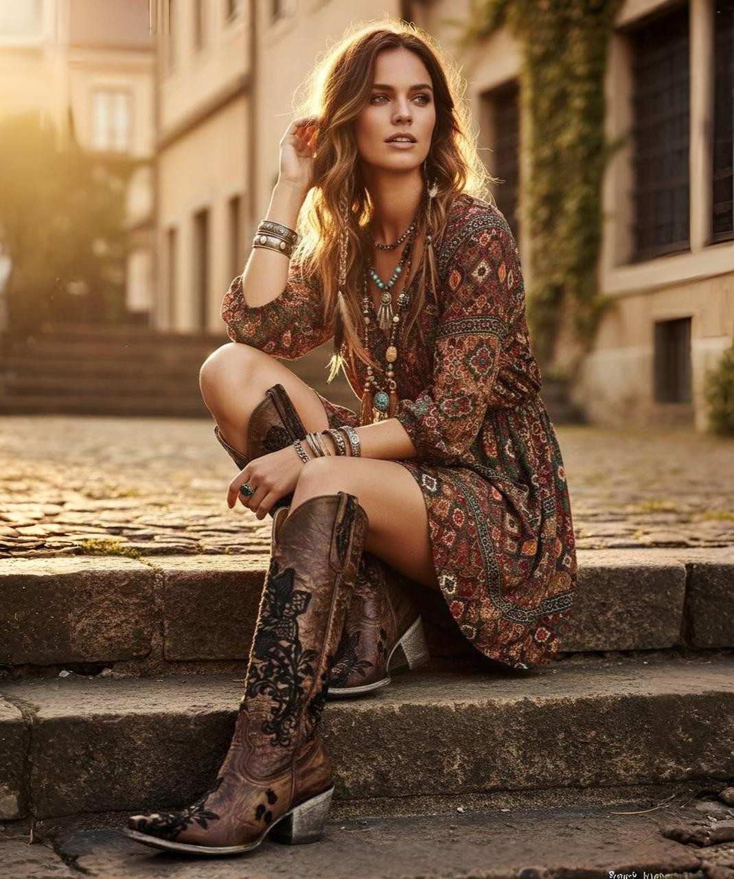 L2310-2 T4L RF OLD GRINGO NICOLETTE RELAXED FIT BRASS BLACK 15