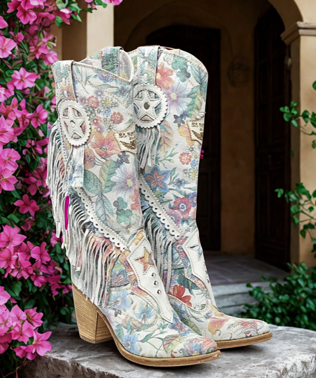 EL VAQUERO Kathy Freedom Snow Texan Leather Boots  display picture 2