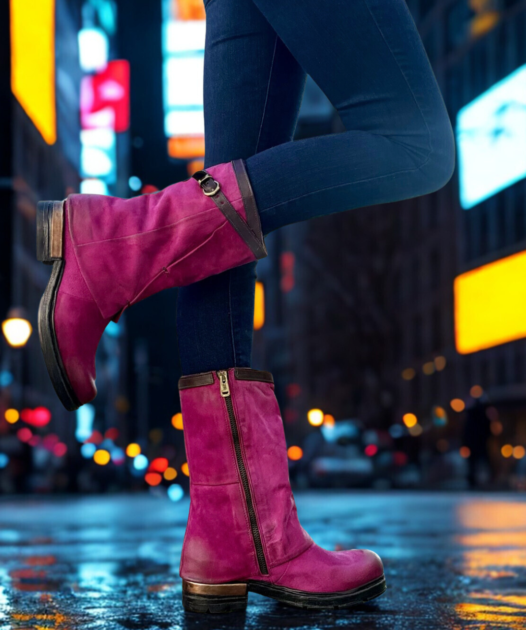 A.S.98 ARTHUR VELENO PINK EBANO LUXURY ITALIAN LEATHER BOOTS