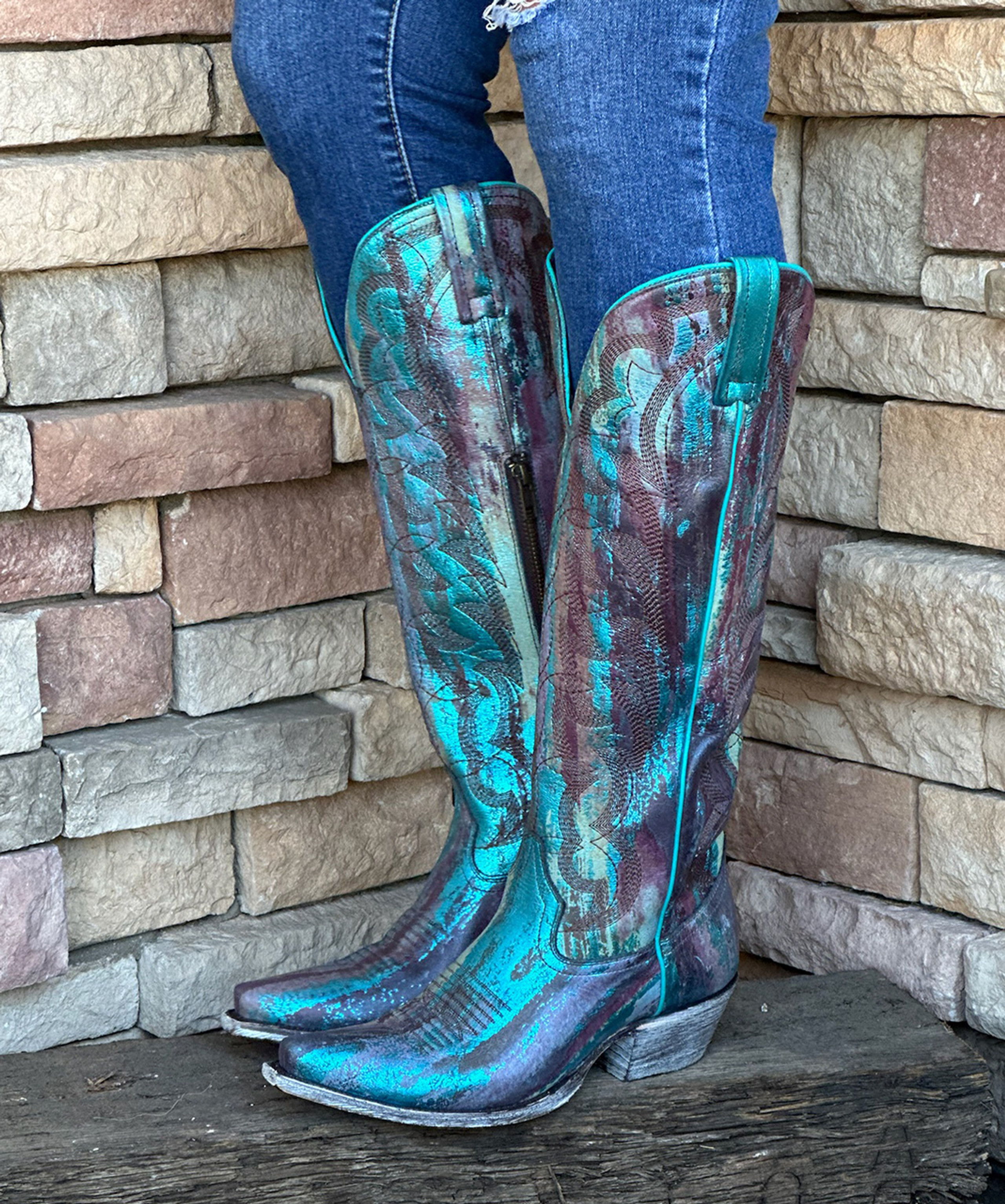 liberty black cheetah booties