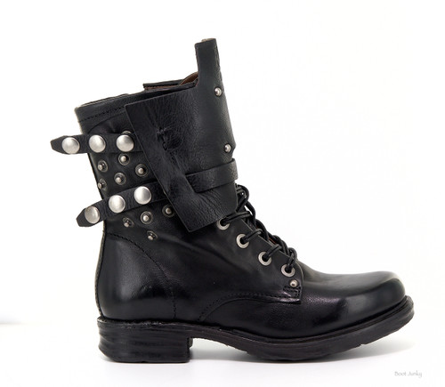 womens biker boots black