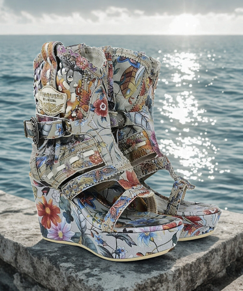 EL VAQUERO Sia Freedom Ice Wedge Sandal EL VAQUERO Sia Freedom Ice Wedge Sandal