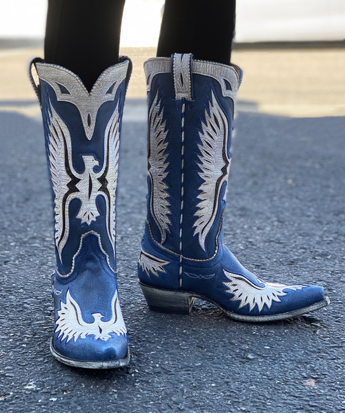 distressed black boots