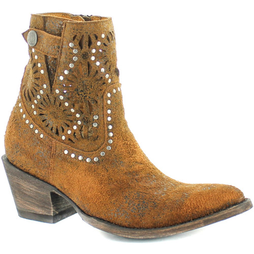 BL3243-1 OLD GRINGO RAEVYN 7" RUST ROXY LEATHER ANKLE BOOTS