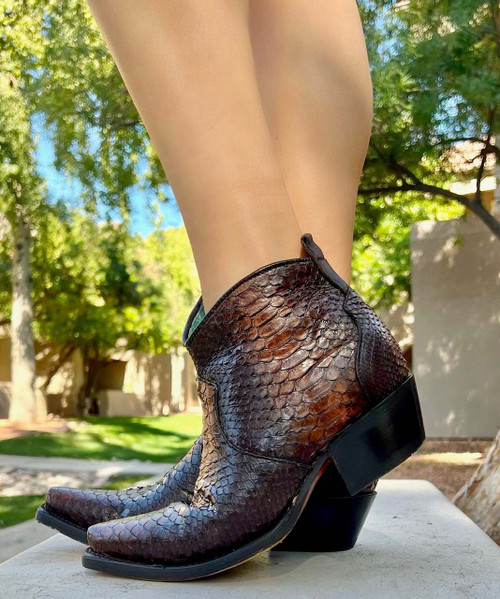 A4072 CORRAL BROWN PYTHON FULL EXOTIC 