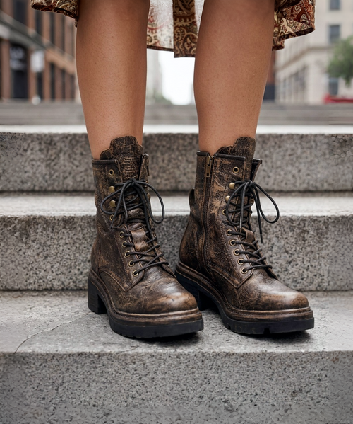 The Clint Boot by El Vaquero is a striking over-the-knee silhouette that blends refined craftsmanship with effortless summer elegance. Distinguished by a sleek ankle strap and beautifully detailed leather accents along the shaft, this boot delivers unmistakable style with a soft, artisanal feel.

Crafted in Italy from a unique combination of luxurious calfskin suede and fine natural linen, Clint offers a fresh, lightweight construction that’s perfect for warm-weather styling. The subtle 7 cm internal wedge provides comfortable lift without compromising ease, while the vintage treatment adds character and depth to every pair.

Finished with handcrafted stitching, nickel-free metal details, and a durable rubber sole, the Clint boot is designed for confident, all-day wear. Elegant yet relaxed, it pairs effortlessly with flowy dresses, tailored shorts, or layered summer looks.

Details:

Over-the-knee boot

Internal wedge: 7 cm

Vintage treatment

100% calfskin suede and natural linen

Handcrafted stitching

Nickel-free metal details

Rubber sole

Made in Italy
