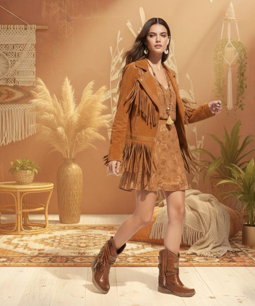 Icon and symbol for excellence of the brand, Arya has marked the recent history of El Vaquero by becoming the protagonist of its story of freedom and wild spirit.
Made with flawless quality and attention to the smallest details, this pattern stands out for its typical handcrafted stitching, side fringes and metallic details. 
Changing calf leather, hand-brushed with tone-on-tone finishes, imparts unique character and timeless style.
Designed to accompany you every day and in any condition, Arya is much more than a boot: it’s a genuine statement of freedom.

Vintage treat
100% Calf Leather
Handcrafted stitching
100% nickel-free metal details
Rubber sole