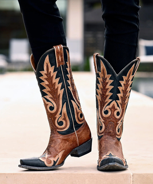 At Old Gringo, there is a passion for our product, for fashion and for always being one step ahead of the rest. We see beyond traditional style and work tirelessly to develop handcrafted pieces that combine classic western charm with contemporary edge. Each handmade piece is its own experience, with a unique personality that is sure to inspire and spark conversation among friends and strangers alike.

Model: L3911-4

Color: Vesuvio Brass

Toe: 4Long 

Heel: 9964

Height: 13"

Leather: Goat