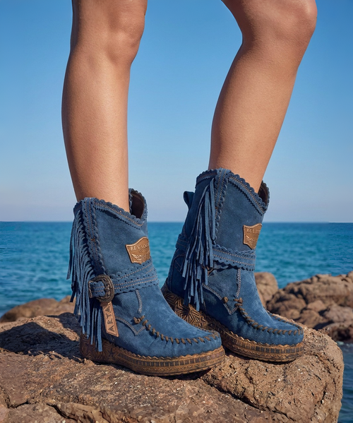 L1213-44 OLD GRINGO MAYRA 18" VESUVIO MILITARY GREEN EMBROIDERED BOOTS