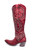 The red leather and those Belinda studs make a boot that capture your gaze! The leather is so soft and supple.