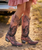 urn some heads in these beautiful Mayra Boots from Old Gringo! 
Constructed from a rich, silver metallic leather, this boot features embroidery in the classic Mayra pattern.