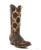 The Old Gringo Abelina features a beautiful hand tooled floral pattern creating a vintage romance feel.  No matter the occasion, the Abelina will fit in, casual or dressed to the nine's this is the cowgirl boot for you.  

* Style number: L2408-3

* Premium Goat Leather.

* 13 inch Chocolate foot and shaft.

* Brown/floral hand-tooled overlay detail.

* Snip toe.

* Single stitch welt.

* Leather lining.

* Leather/cushioned insole.

* Leather outsole.