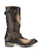 Old Gringo Biker Eagle is a funky pair of chocolate brown and bone distressed leather biker boots decorated with eagle designs and harness accents. The heel and rounded toe are very comfortable and the biker look becomes complete with the large buckle at the ankle. 