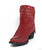 DDBL008-5 DOUBLE D RANCH COYOTE MOON 7" RED LEATHER ANKLE BOOTS
