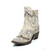 A comeback of our best-seller Dion Short in a Crackled Milk leather . Studded details adds an edgy fashion element over the western stitching that makes it more traditional. A crossover bootie right for the summer.  Scallop shaft cut for that extra twist.   

Our cowboy boots bond the time-honored art of handmade boots with a contemporary flair for fashion. Old Gringo Boots are unique, comfortable and made with the highest quality leathers. We add art to footwear using embroidery, Swarovski crystals, stud patterns, inlay/overlay, hand tooling, painting, and laser etching techniques. Every Old Gringo boot is the culmination of an over 250-step production process performed by our skilled craftsmen. We afford our boots the time to cure, in a climate control that ensures a consistency of fit and comfort of wear expected from Old Gringo collectors. We are known to push the design envelope and try something new and complex. As the leader, we are often copied but never duplicated.

Color: Crackled Milk

Toe:  0 

Heel Height: 1.75 inch