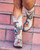 L3183-2 OLD GRINGO CARLA CRACKLED MILK WHITE WEDGEWOOD BROWN FLORAL 13" BOOTS