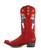 These Old Gringo Cowgirl Guns have their guns up. A fun embroidered, whimsical retro pin-up cowgirl design with embroidered red hearts on the toes that, along with the red boots on the cowgirl, really add some pop to an already eye-catching boot!  The red brushed suede leather is a real eye catcher.

 

Height:  13"

Toe:  4L

Heel:  9964