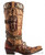 The Frontier Trapper Boot  has a rustic look with  the wear-and-tear holes and patching, which comes from a combination of 5 worn and perfectly distressed leather. The side-pocket and the bullet keeper on the back were an afterthought to the original design. Perfect for the modern-day "trapper gal" to store her cell phone, credit cards, and a little ammo.  Load'em up and get going!
Snip Toe
Cowgirl Heel
16" Shaft including heel
2" Heel
Distressed Leather
Metal Stud Embellishment
 