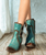 Show off your sense of style with this new arrival from Double D Ranch! The Stockyards is a genuine leather western boot featuring a turquoise leather with stud accents and tassel detail. Pair this with your favorite western looks for a chic style!

Genuine Leather

Shaft Height 8.5"

Leather - Turquoise

Stud Accents

4L Snip Toe

4L Heel