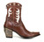 Here is your ultimate multi-tasker for work or play – this mid-calf boot adds a western edge to your wardrobe, ups your boho dressing game, and adds a bit of bling to your step with its engraved silver heel cap. The Cattleman Boot will be one of the most hardworking pieces in your wardrobe.

toe: snip
leather: leather, contrast leather
heel: engraved silver heel caps (3.19")
shaft: 7"
features: nail heads, western stitching
closure: back zipper