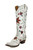 The just announced Lovers and Flowers Boots by Old Gringo are a work of art! This design is country at it's best - bright colors against winter white leather, stud details, and the perfect 15" boot shaft.   You won't care what outfit you put on...these boots will be the star!

Measurements:

Shaft Height - 15"
Shaft Opening - 14" circum.
Heel  - 9964
Toe - Snip Toe