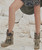 EL VAQUERO Yara Silverstone Olive Wedge Moccasin Boots