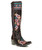 L3346-2 OLD GRINGO PACHAMAMA EXPRESSO BROWN FLORAL EMBROIDERED 17" TALL LEATHER BOOTS (SINTINO TOE/HEEL)