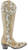 L3090-1 OLD GRINGO HIPPIE CHICK DIANA BONE WHITE SILVER FLORAL 18" TALL LEATHER BOOT
