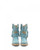 EL VAQUERO Yara Silverstone Marine Turquoise Wedge Moccasin Boots